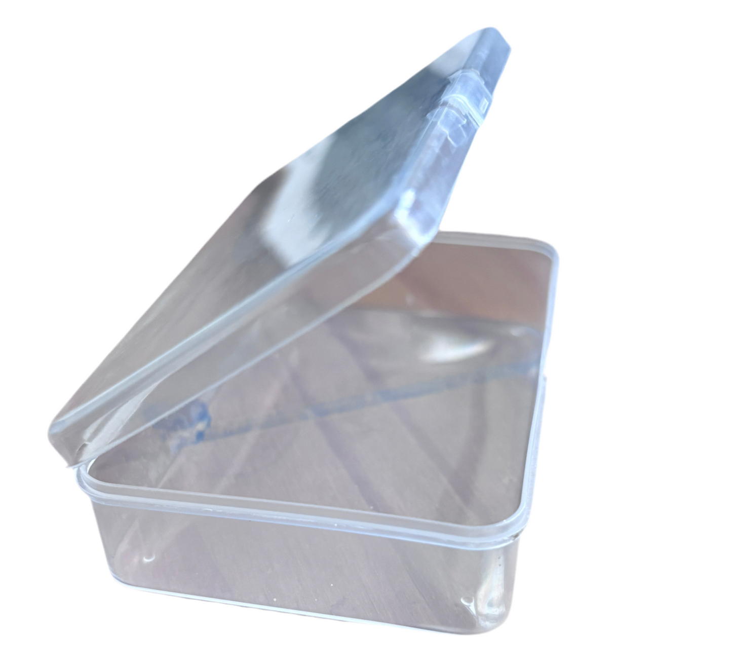 Plastic clear storage tub