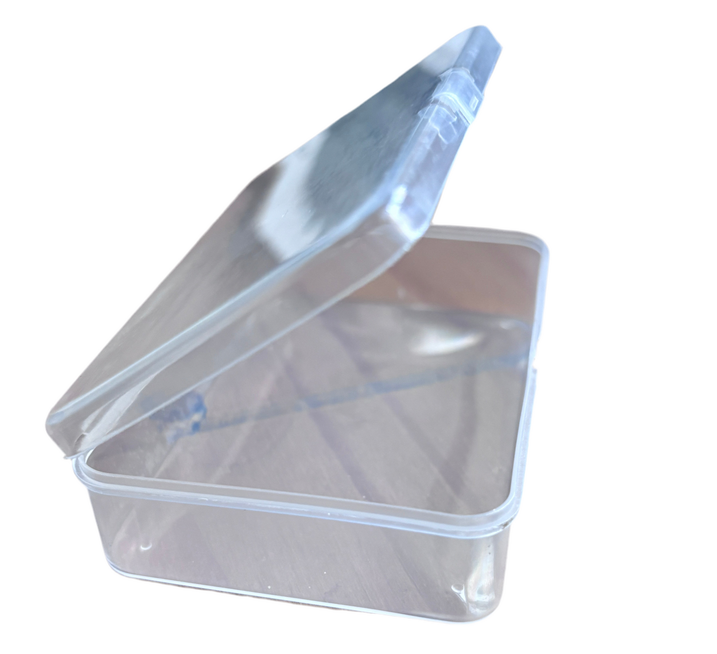 Plastic clear storage tub