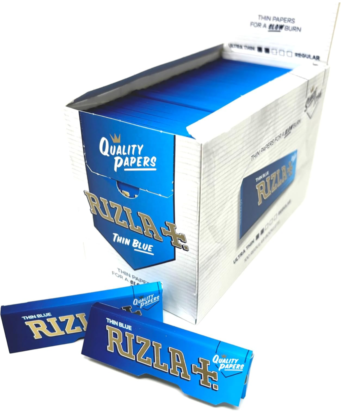 Blue rolling papers standard size