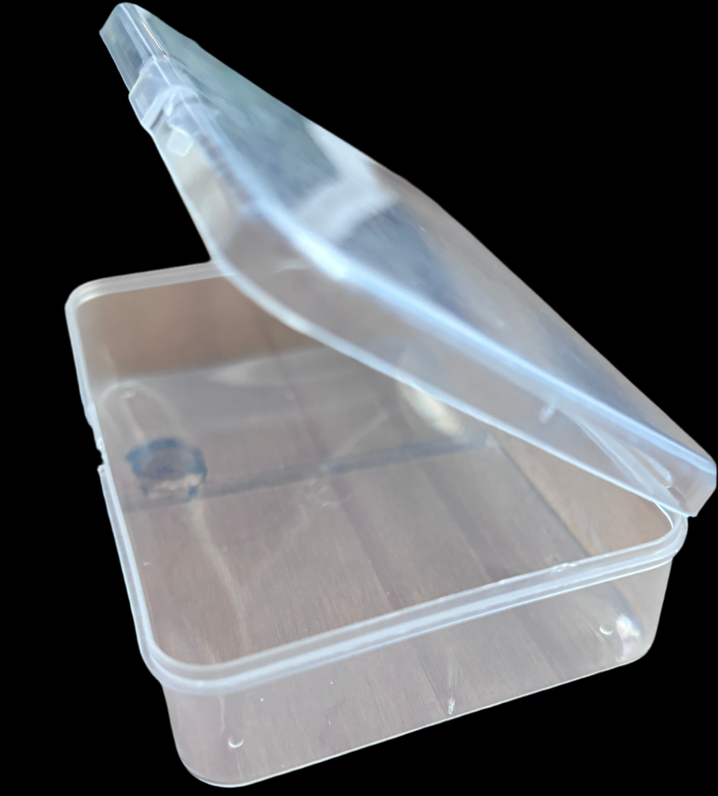 Plastic clear storage tub