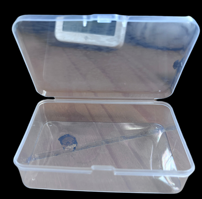 Plastic clear storage tub