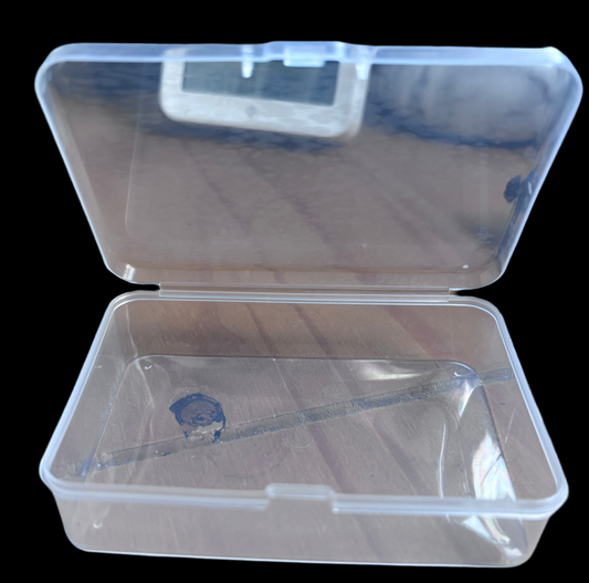 Plastic clear storage tub