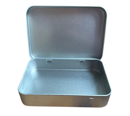 Metal tobacco size tin