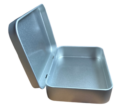 Metal tobacco size tin