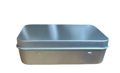 Metal tobacco size tin