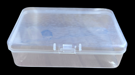 Plastic clear storage tub